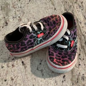 Multi-Colored Authentic Vans Infant/Toddler Size 6